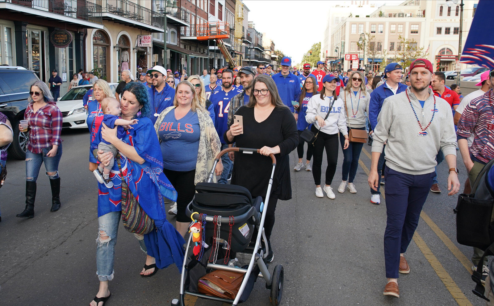 Buffalo Bills packers of NOLA Takeover Parade